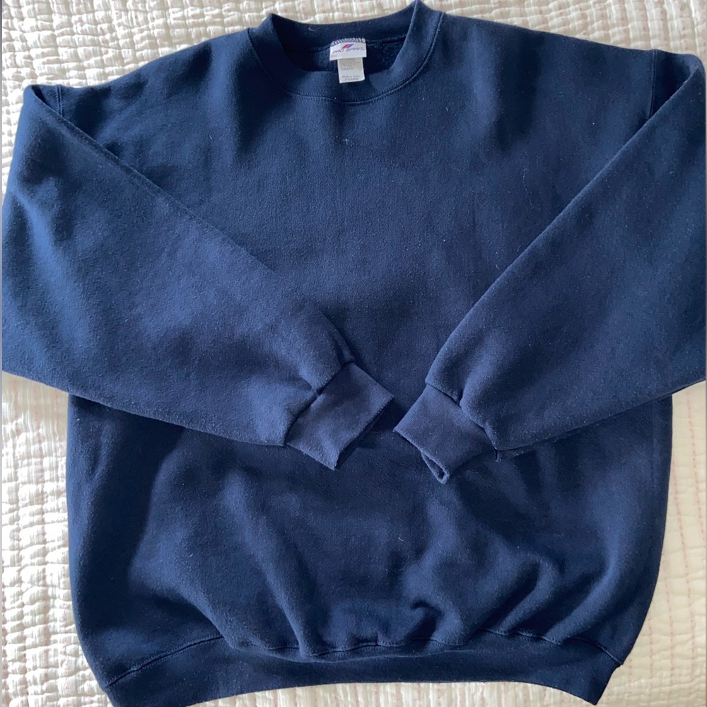 Navy blue oversized crewneck